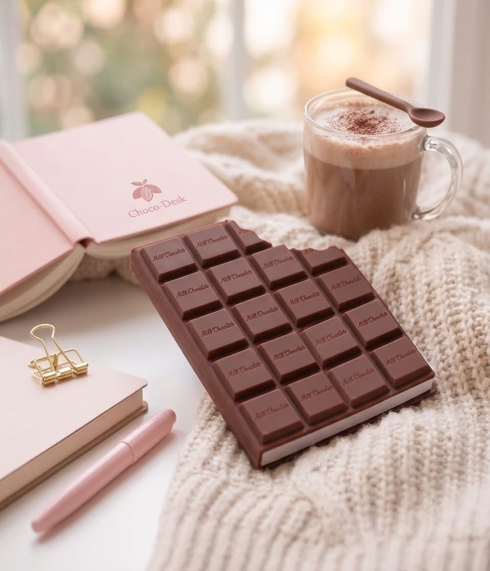 Cover of Scented Chocolate Notebook by Sweet Notes Stationery