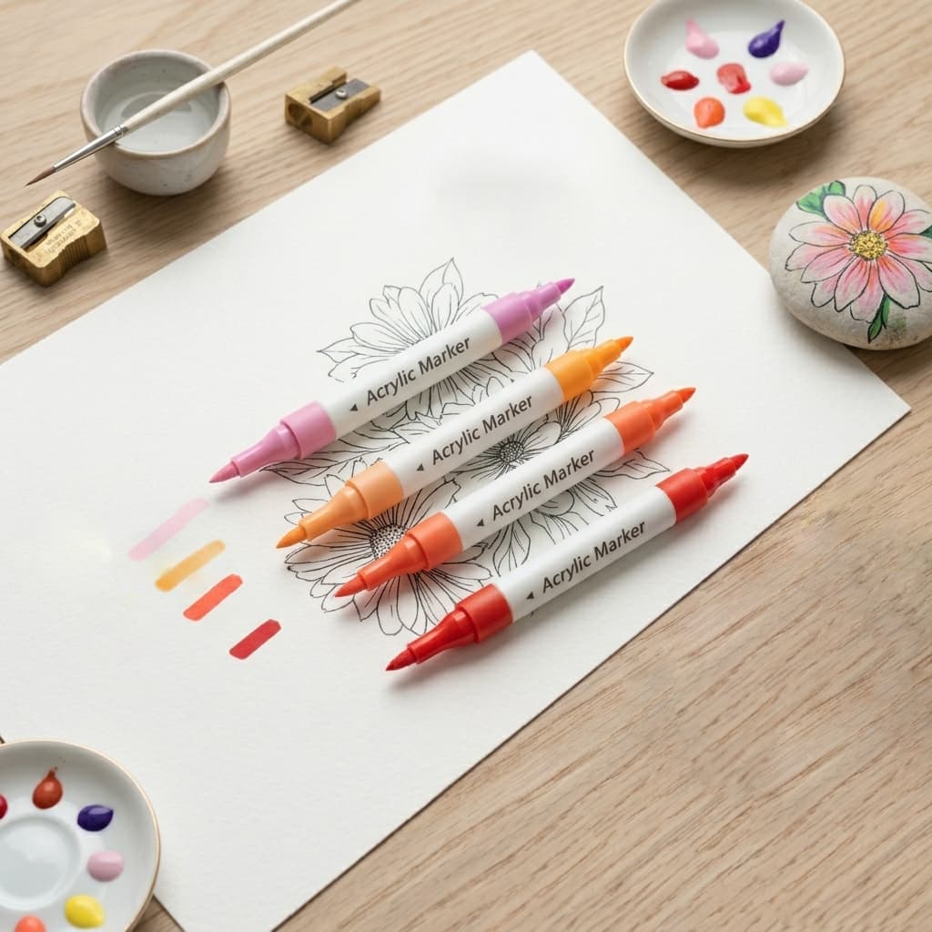 Happy Lion Dual Tip Markers (Acrylic)